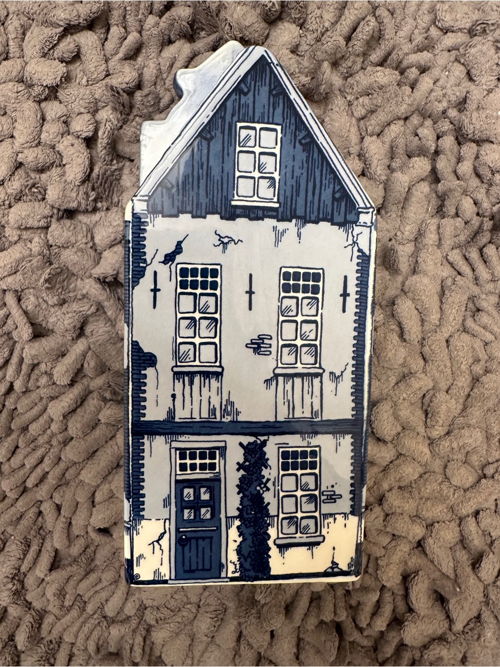 Delft blue canal house piggy bank - Picture 2 of 4